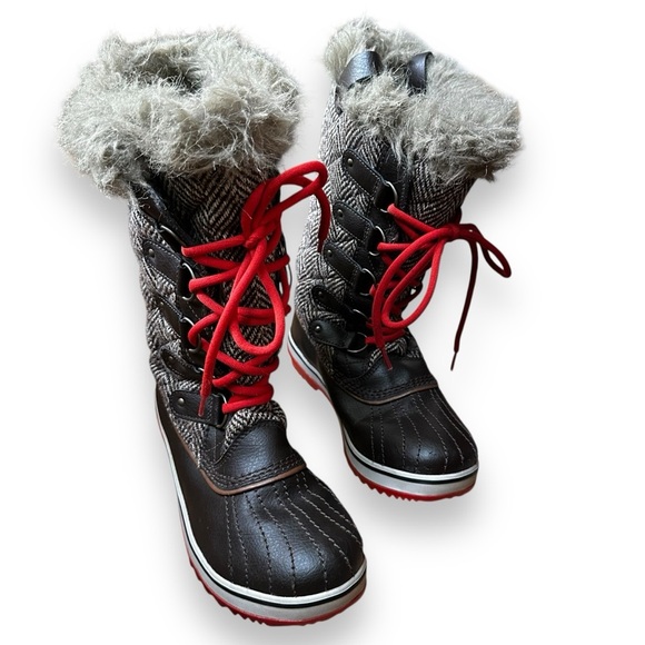 Sorel Tofino II Faux Fur Winter Snow Boots Brown Women’s 8 - Picture 2 of 10